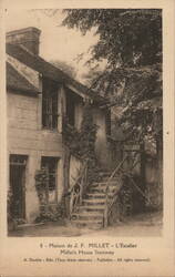 J. F. Millet's House Stairway, L'Escalier Postcard