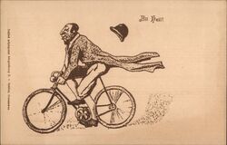 All Heil! Comic Cyclist Postcard