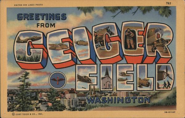 Greetings from Geiger Fields Spokane Washington