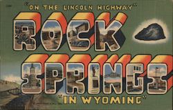 Greetings from Rock Springs Wyoming Postcard Postcard Postcard