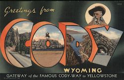 Greetings from Cody Postcard