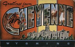 Greetings from Cheyenne Wyoming Postcard Postcard Postcard