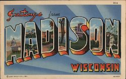 Greetings from Madison Postcard