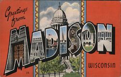 Greetings from Madison Postcard