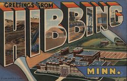 Greetings from Hibbing Minnesota Postcard Postcard Postcard