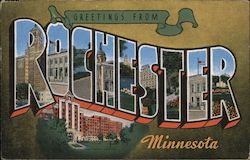 Greetings from Rochester Michigan Postcard Postcard Postcard