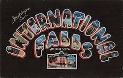 Greetings from International Falls Postcard