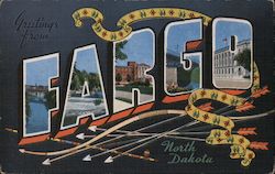 Greetings from Fargo North Dakota Postcard Postcard Postcard