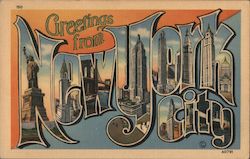 Greetings from New York City Postcard
