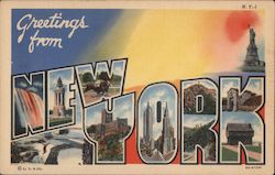 Greetings from New York Postcard