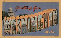 Greetings from Washington Postcard