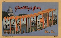 Greetings from Washington District of Columbia Washington DC Postcard Postcard Postcard