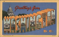 Greetings from Washington Postcard