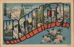 Greetings from Washington Postcard