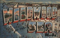 Greetings from Wildwood by the Sea Postcard