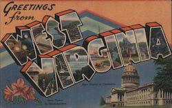 Greetings from Virginia Postcard