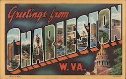 Greetings from Charleston West Virginia Postcard Postcard Postcard