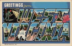 Greetings from West Virginia Postcard