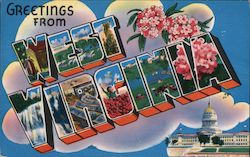 Greetings from West Virginia Postcard