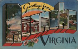 Greetings from Roanoke Postcard