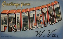 Greetings from Princeton Postcard