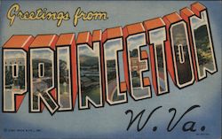 Greetings from Princeton West Virginia Postcard Postcard Postcard