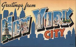 Greetings from New York City Postcard