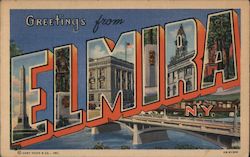 Greetings from Elmira Postcard