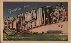 Greetings from Elmira Postcard