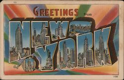 Greetings from New York Postcard