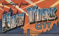 Greetings from New York City Postcard