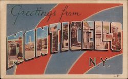 Greetings from Monticello Postcard