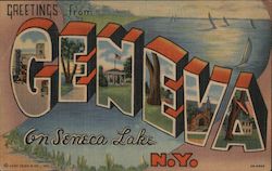 Greetings from Geneva New York Postcard Postcard Postcard