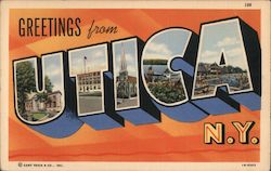 Greetings from Utica Postcard