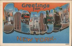 Greetings from Syracuse Postcard
