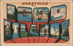 Greetings from 1000 Islands New York Postcard Postcard Postcard