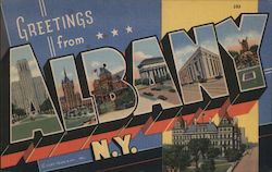 Greetings from Albany Postcard