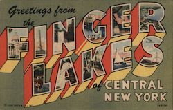 Greetings from the Finger Lakes Postcard