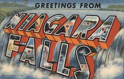 Greetings from Niagara Falls Postcard