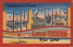 Greetings from Bay Shore Postcard