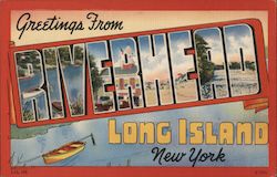 Greetings from Riverhead Long Island New York Postcard Postcard Postcard