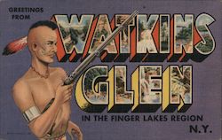 Greetings from Watkins Glen Postcard