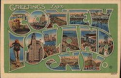 Greetings from Coney Island Postcard