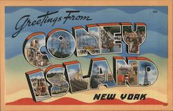 Greetings from Coney Island Postcard