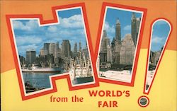 "Hi!" Greetings from World's Fair Postcard