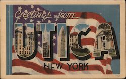 Greetings from Utica New York Postcard Postcard Postcard