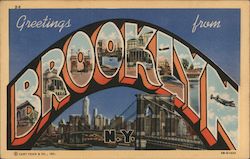 Greetings from Brooklyn New York Postcard Postcard Postcard
