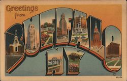 Greetings from Buffalo New York Postcard Postcard Postcard