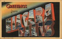 Greetings from Niagara Falls New York Postcard Postcard Postcard