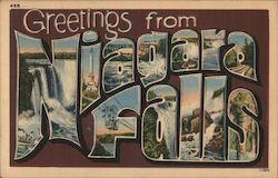 Greetings from Niagara Falls Postcard